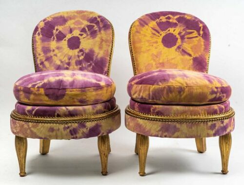 Chaises Art Déco en Cuir par Jean-Paul Gautier, set de 2