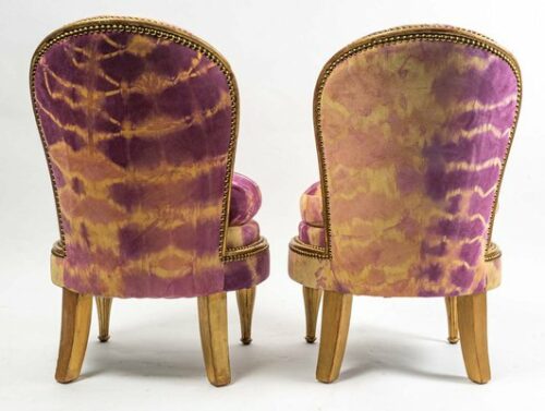 Chaises Art Déco en Cuir par Jean-Paul Gautier, set de 2 – Image 4