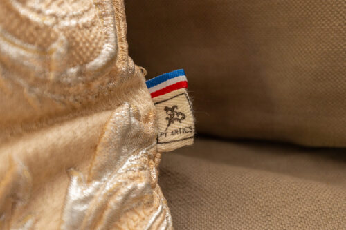 Paire de coussins en jacquard baroque – Confection française PY ANTIKS – Image 4