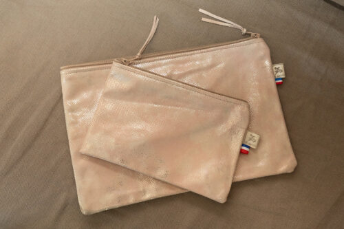 Duo de pochettes – Tissu créateur, confection française PY ANTIKS