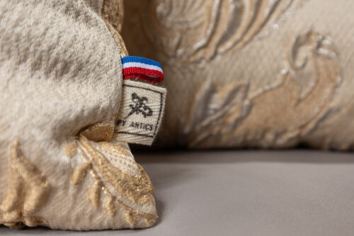 Paire de coussins en jacquard baroque – Confection française PY ANTIKS – Image 6
