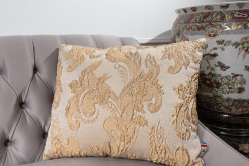 Paire de coussins en jacquard baroque – Confection française PY ANTIKS – Image 7