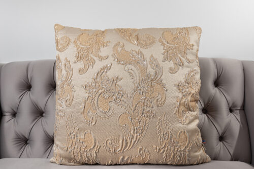 Paire de coussins en jacquard baroque – Confection française PY ANTIKS – Image 8