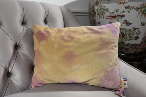 Coussin en velours dégradé – Tissu Jean Paul Gaultier, confection française PY ANTIKS