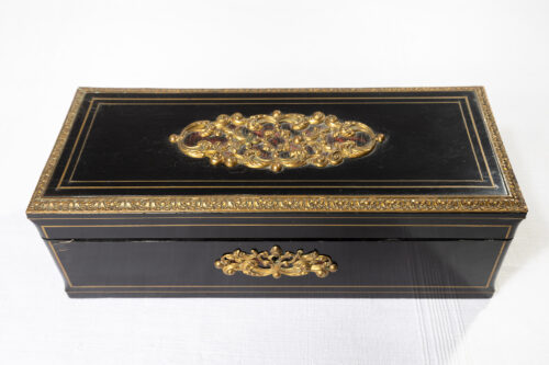 Boîte à thé en marqueterie Boulle – XIXᵉ siècle – Image 12