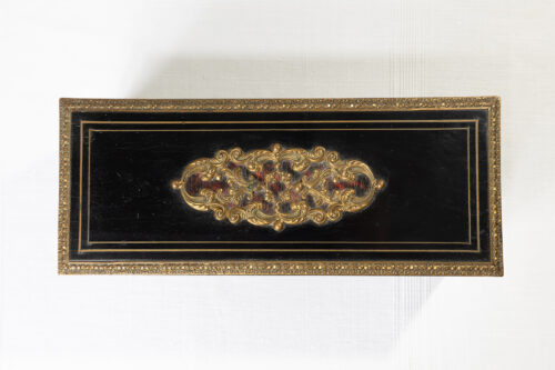 Boîte à thé en marqueterie Boulle – XIXᵉ siècle – Image 13