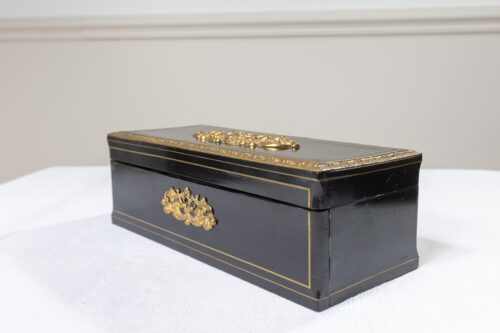Boîte à thé en marqueterie Boulle – XIXᵉ siècle – Image 14