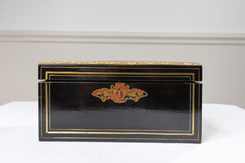 Boîte à thé en marqueterie Boulle – XIXᵉ siècle – Image 16