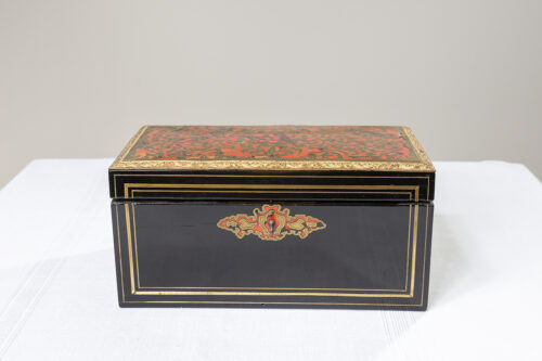 Boîte à thé en marqueterie Boulle – XIXᵉ siècle – Image 17