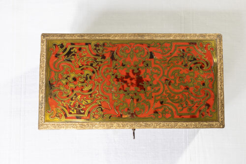 Boîte à thé en marqueterie Boulle – XIXᵉ siècle – Image 6