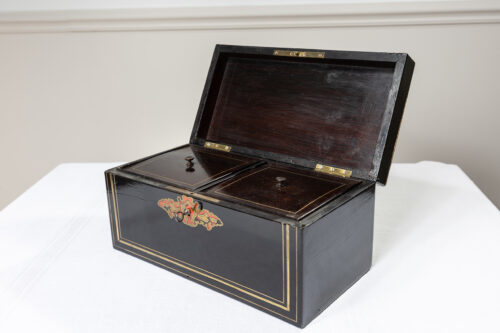 Boîte à thé en marqueterie Boulle – XIXᵉ siècle – Image 8