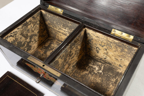 Boîte à thé en marqueterie Boulle – XIXᵉ siècle – Image 4