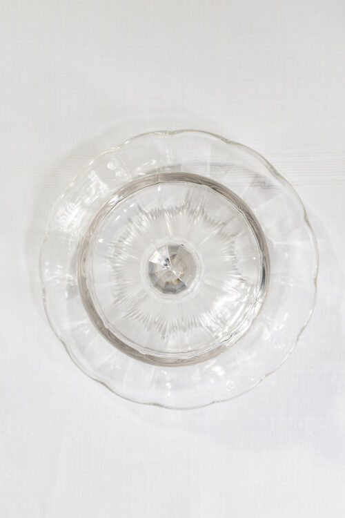 Cloche à fromage ou beurrier en verre taillé – France, XXe siècle – Image 2