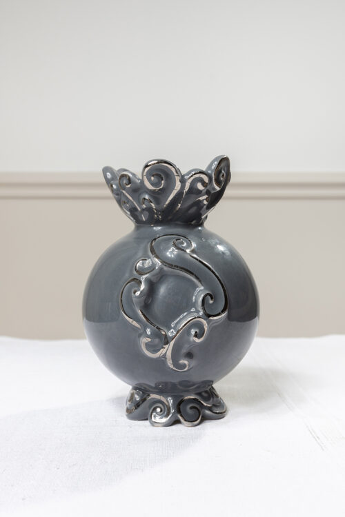 Vase en céramique émaillée – Signé Longwy, France XXe siècle